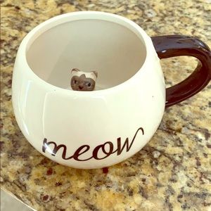 World Market Meow Kitty Coffee Mug
